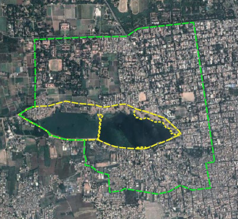 Neighbourhood boundary with project locations​