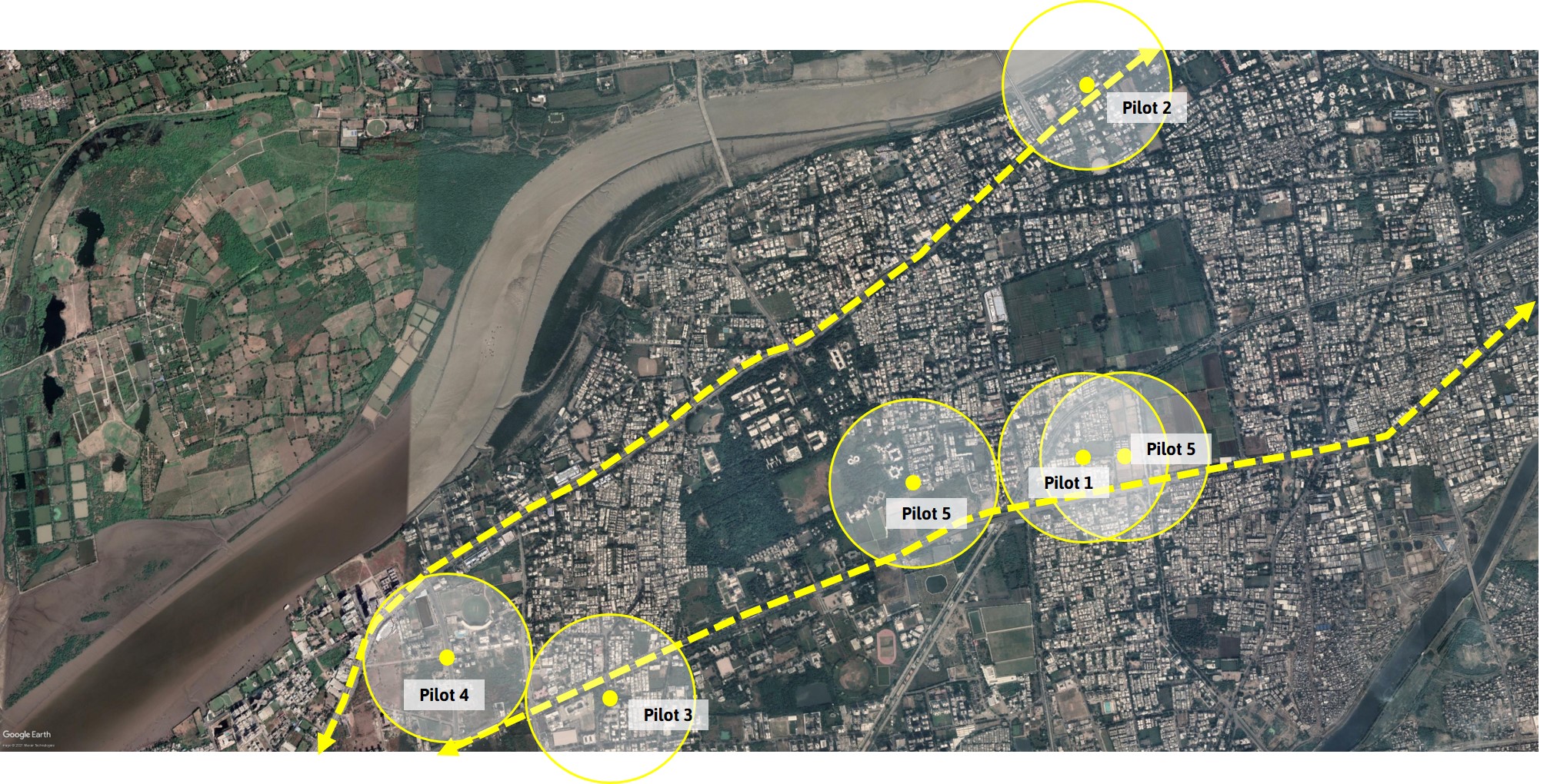 Neighbourhood with Pilot locations