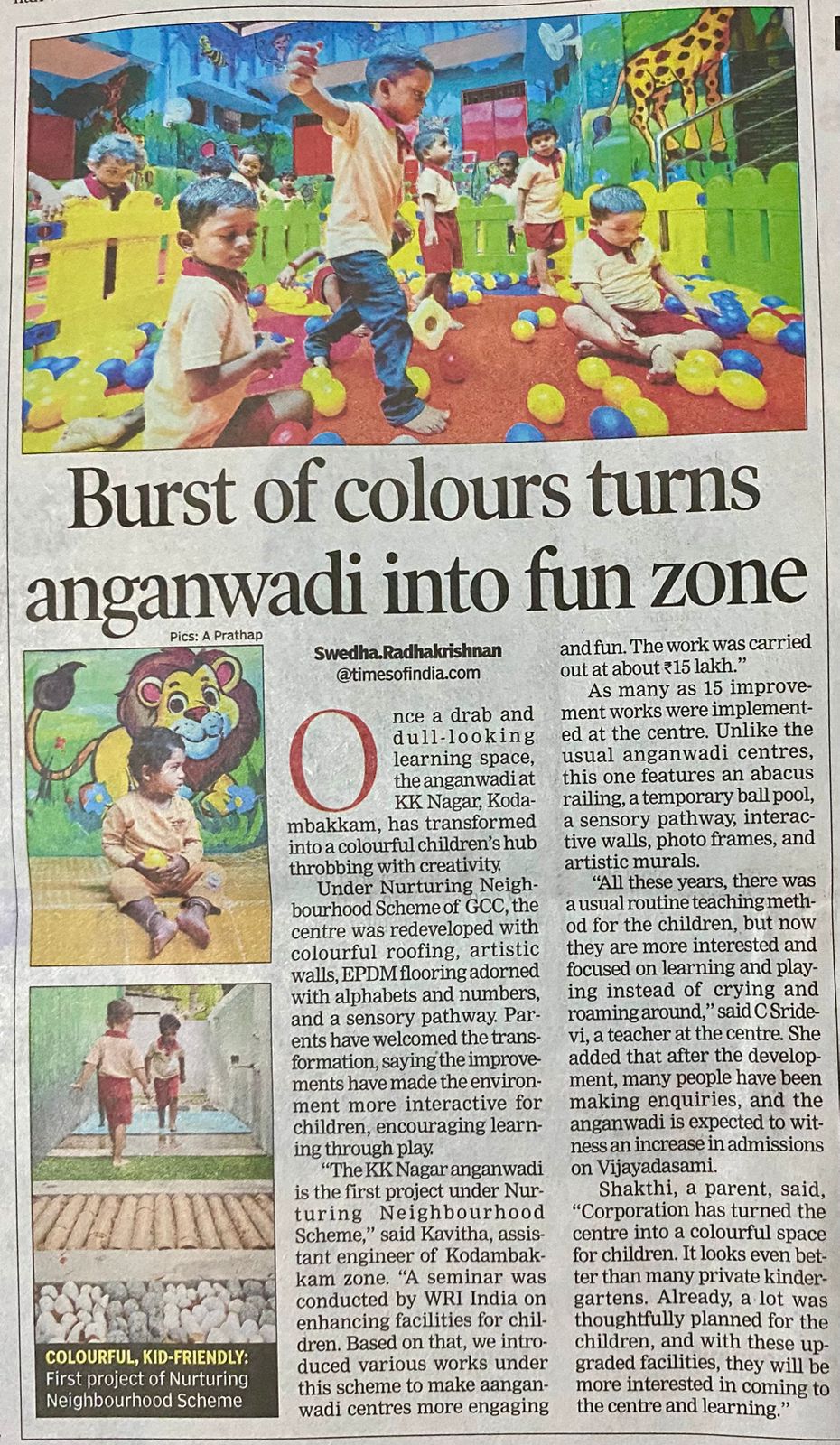 Chennai Anganwadi Project